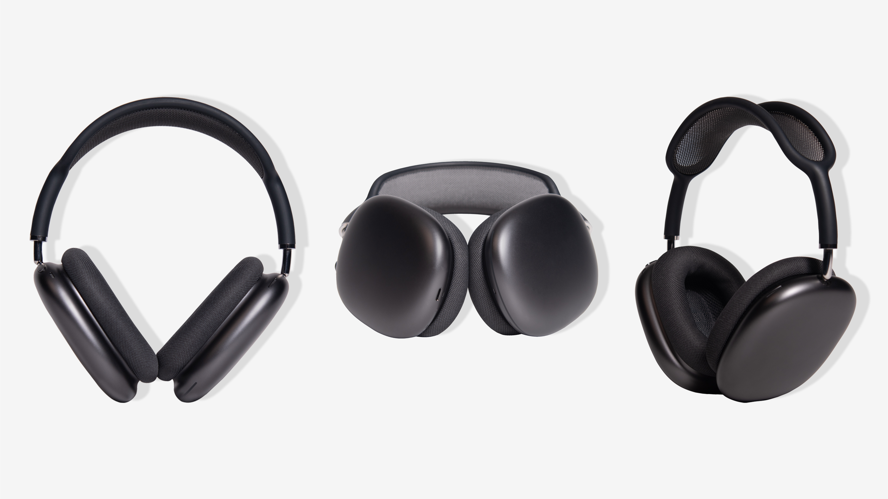 Die Collage von den Airpods Max.